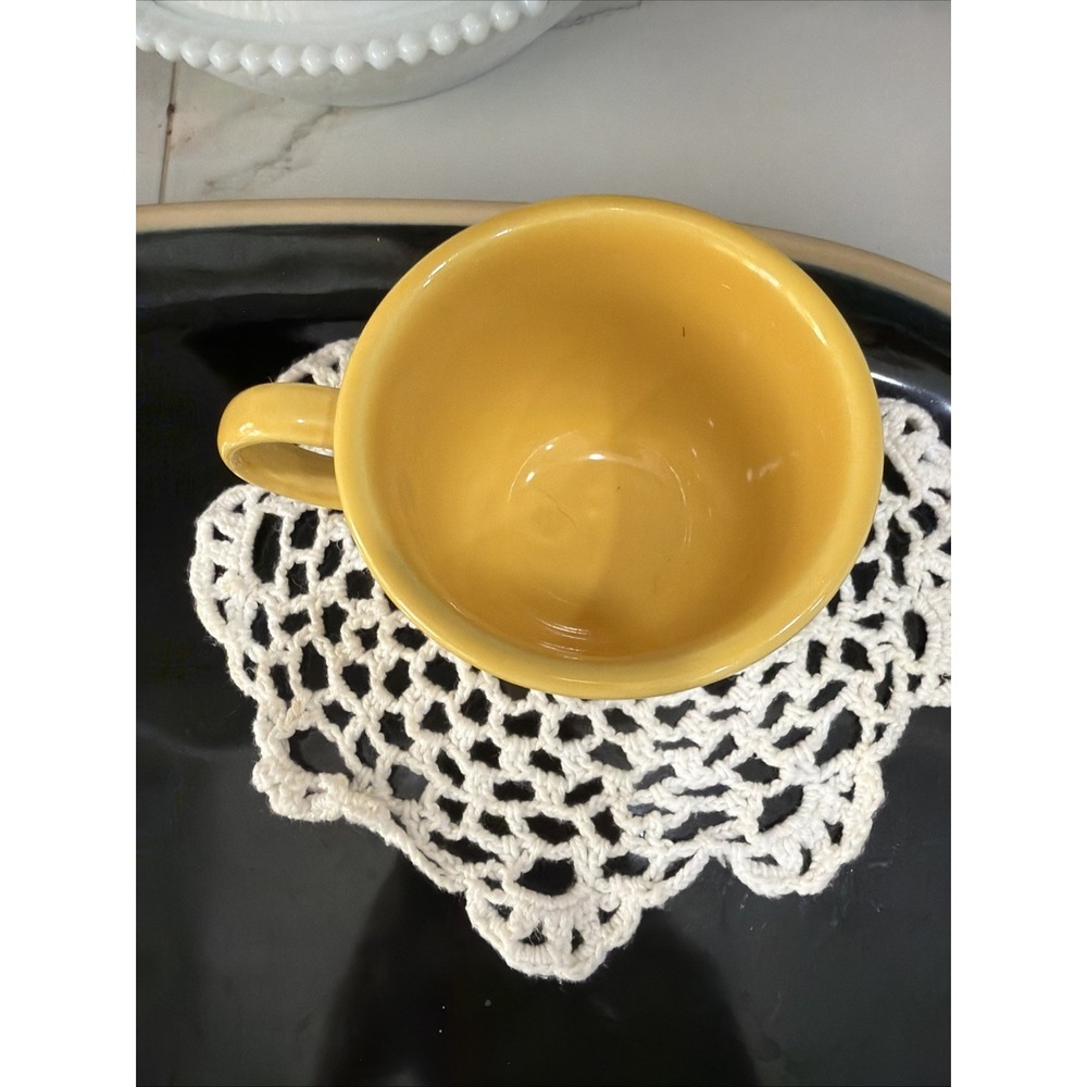 Fiesta Homer Laughlin Coffee Tea Cup‎  Yellow Fiestaware HLC USA - Picture 2 of 6